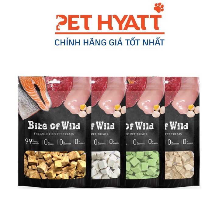 Thịt Sấy Khô Cho Chó Mèo BITE OF WILD Nhiều Vị