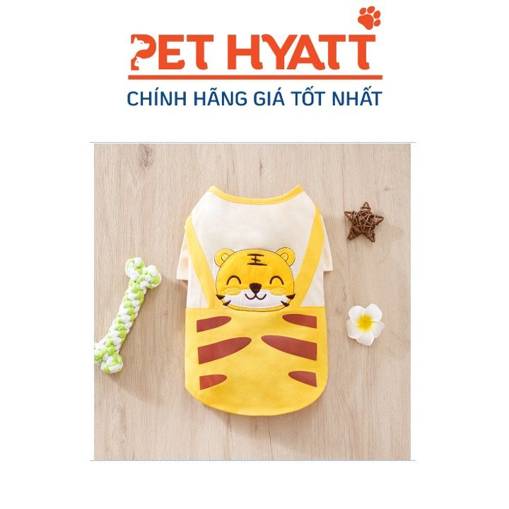 Áo Thun Có Tay Thêu Hình Hổ Cho Thú Cưng