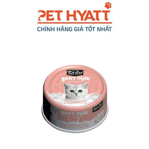  Pate Sữa Dê Cho Mèo Vị Cá Ngừ & Cá Hồi KITCAT Kitcat Gold Milk Gourmet Tuna & Salmon 