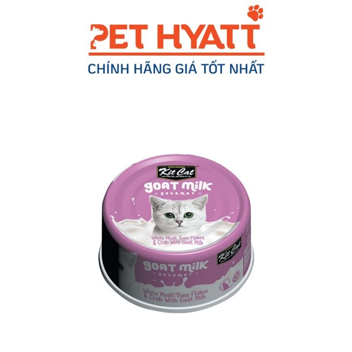 Pate Sữa Dê Cho Mèo Vị Cá Ngừ & Thịt Cua KITCAT Kitcat Gold Milk Gourmet Tuna & Crab