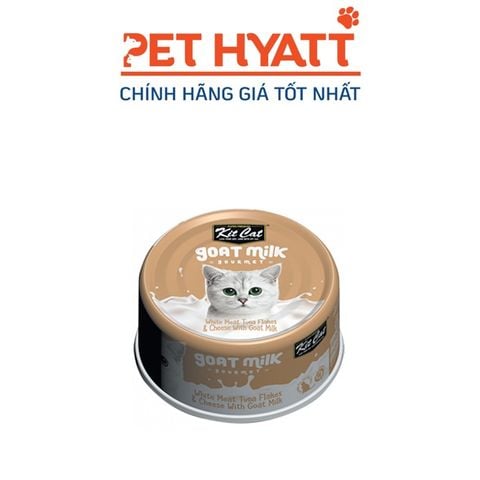  Pate Sữa Dê Cho Mèo Vị Cá Ngừ & Phô Mai KITCAT Kitcat Gold Milk Gourmet Tuna & Cheese 