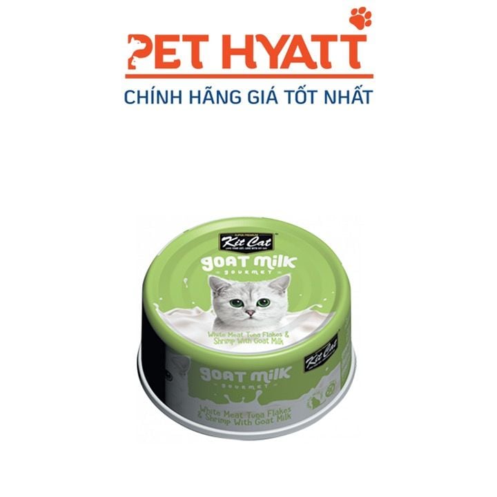 Pate Sữa Dê Cho Mèo Vị Cá Ngừ & Thịt Tôm KITCAT Kitcat Gold Milk Gourmet Tuna & Shrimp
