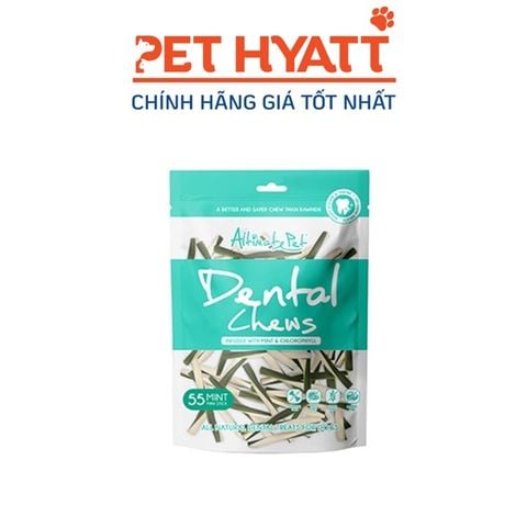  Bánh Thưởng Hình Xương Gặm Sạch Răng Cho Chó Hình Thanh Que Vị Bạc Hà ALTIMATE PET Dental Chews Mint Extract 