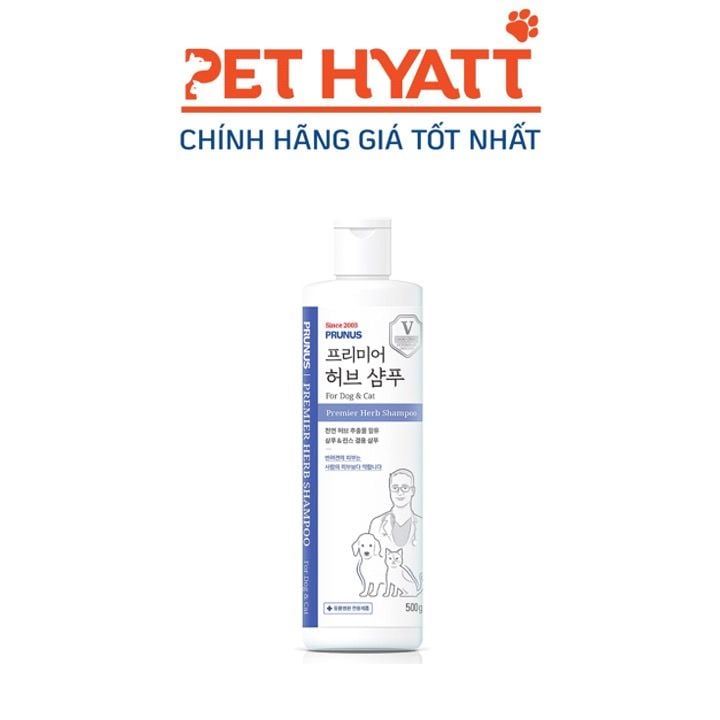 Sữa Tắm Hương Thơm Thảo Mộc Cho Chó Mèo PRUNUS Premier Herb Shampoo