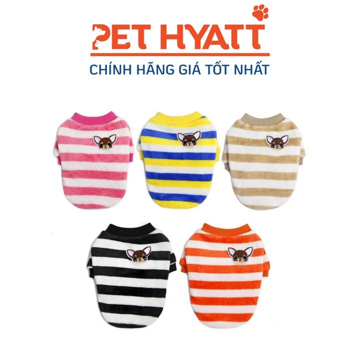 Áo Nỉ Kẻ Sọc Cho Thú Cưng
