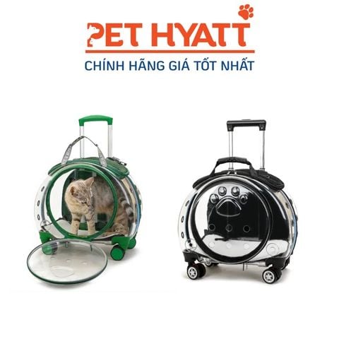  Túi Vận Chuyển Đeo Vai Kèm Cần Kéo Vali Du Lịch Cho Thú Cưng 