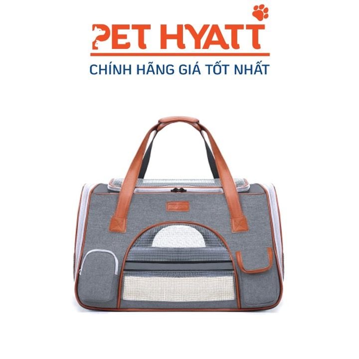 Túi Vận Chuyển Có 2 Ngăn Túi Nhỏ 2 Bên Cho Thú Cưng