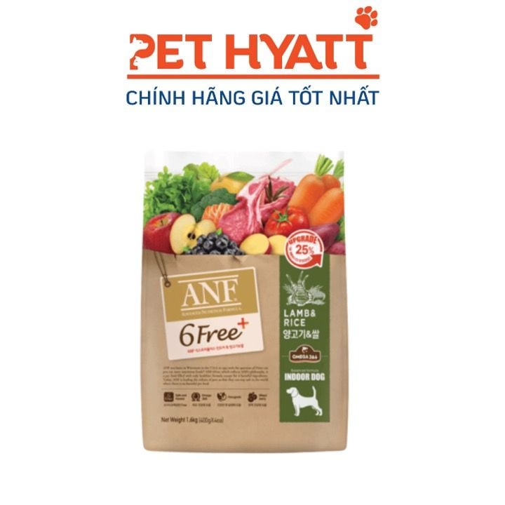 Hạt Cho Chó Mọi Lứa Tuổi Vị Thịt Cừu & Gạo ANF 6FREE Plus Lamb & Rice