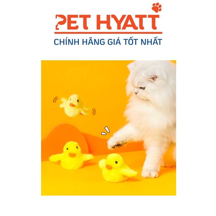 Đồ Chơi Tự Động Hình Vịt Vàng Có Catnip Dành Cho Mèo