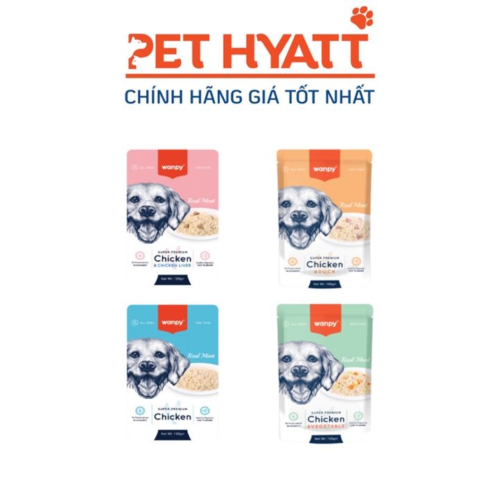 Pate Real Meat WANPY Nhiều Vị Cho Chó