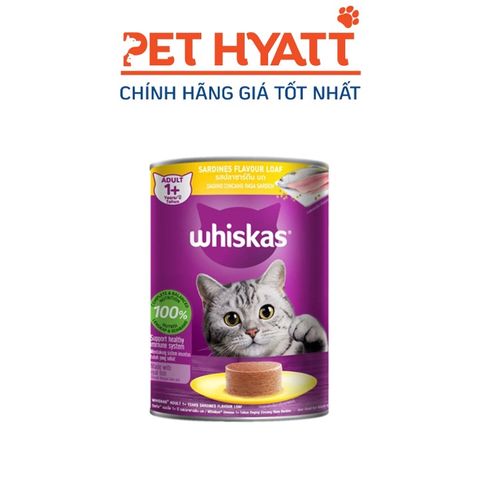  Pate Lon Cho Mèo Vị Cá Mòi WHISKAS Sardines 