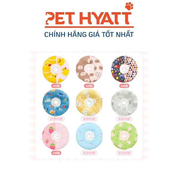 Vòng Chống Liếm Bằng Bông Cho Thú Cưng