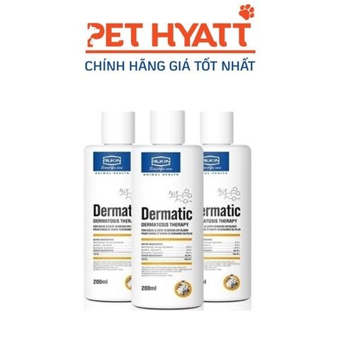  Sữa Tắm Trị Gầu Da Mưng Mủ ALKIN DERMATIC Cho Thú Cưng 