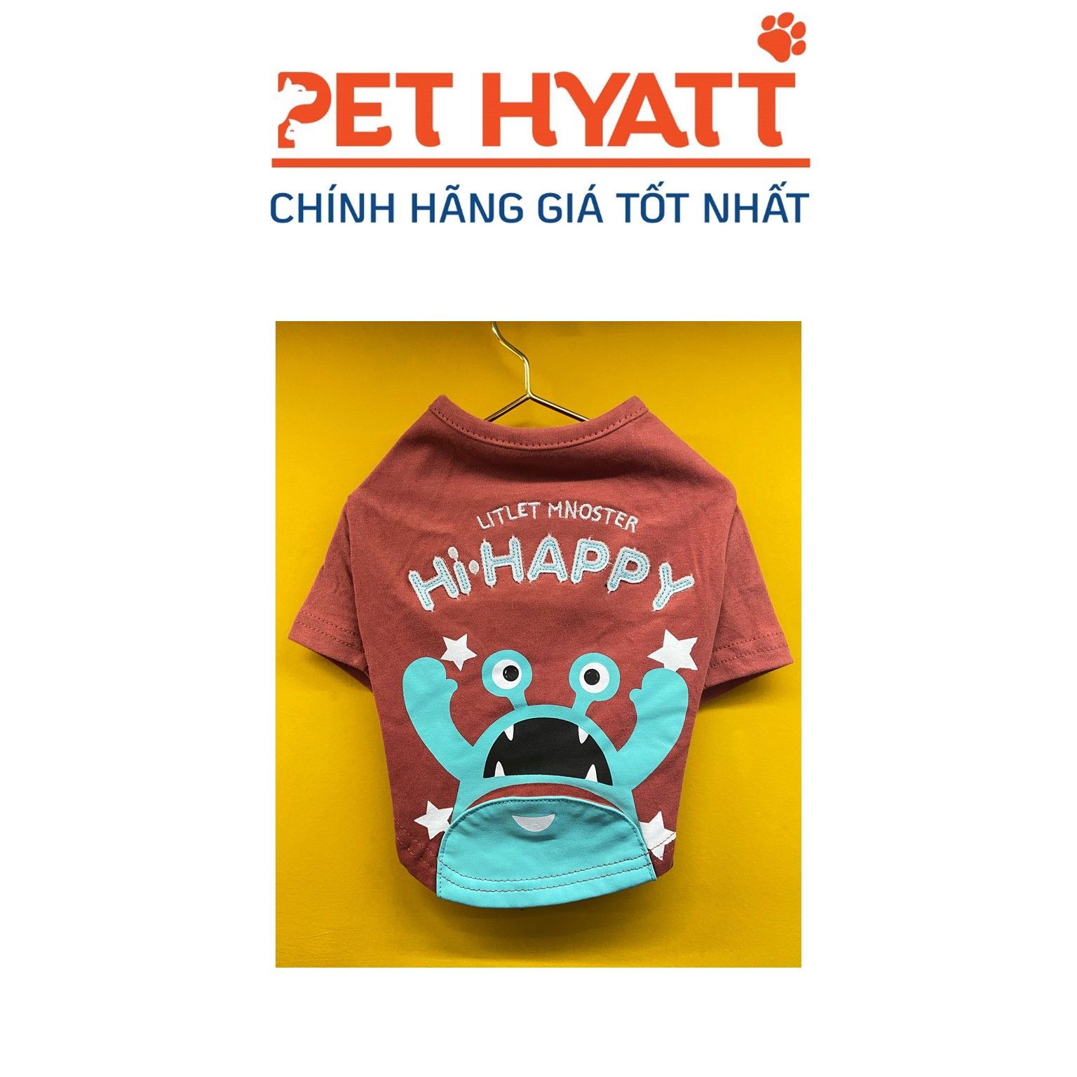 Áo Thun Hình Cua Hi.Happy Cho Thú Cưng