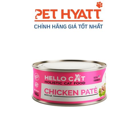  Pate Lon Dành Cho Mèo Vị Gà HELLO CAT Chicken 