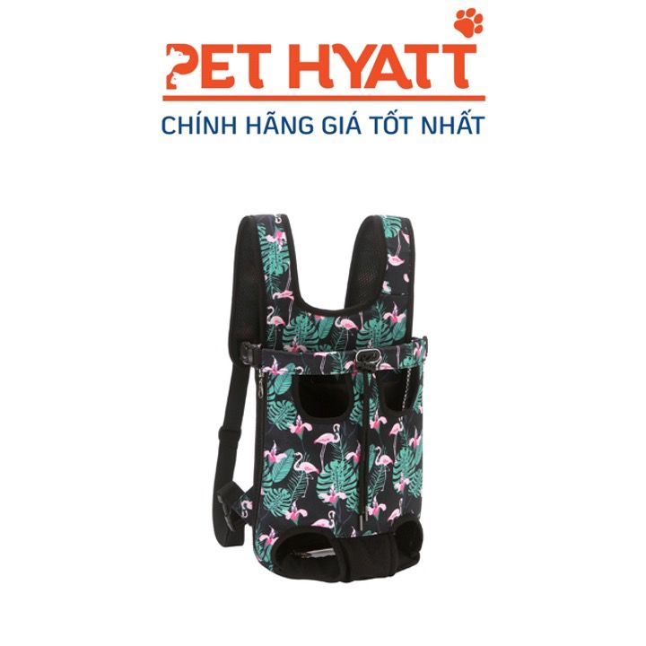 Địu Vận Chuyển Thú Cưng Dây Rút Trước Ngực Hình Hồng Hạt