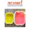 Khay Vệ Sinh Hình Bầu Dục Màu Nổi Bật Cho Mèo