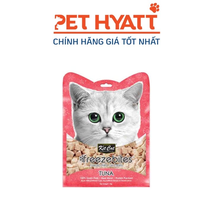 Thức Ăn Dinh Dưỡng Thịt Đông Khô Cho Mèo Vị Cá Ngừ KITCAT Kitcat FreezeBites Tuna