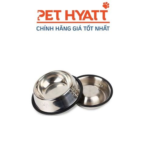  Bát Ăn Inox Trơn Nhiều Kích Cỡ Cho Chó Mèo 