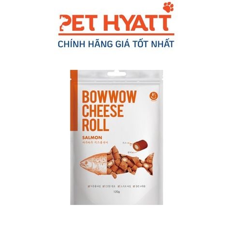  Viên Thức Ăn Cho Chó Vị Phô Mai Cuộn Cá Hồi BOWWOW Cheese Roll Salmon 