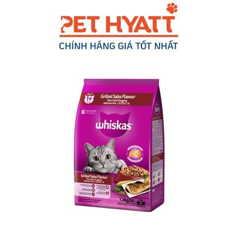  Hạt Cho Mèo Vị Cá Basa Nướng WHISKAS Grilled Saba Flavour 