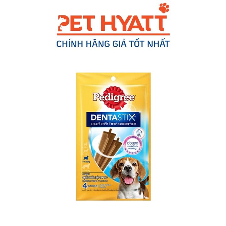 Bánh Xương Cho Giống Chó Trung Vị Thịt Gà Xông Khói PEDIGREE Dentastic Midium Dogs