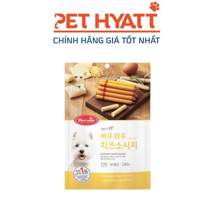 Xúc Xích Cho Chó Vị Phô Mai BOWWOW Cheese Sausage