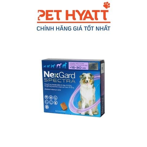  Thuốc Sổ Giun, Trị Ve & Bọ Chét Cho Chó NEXGARD SPECTRA 15-30KG 