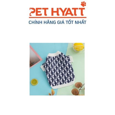  Áo Len Dior Trắng Cho Thú Cưng 
