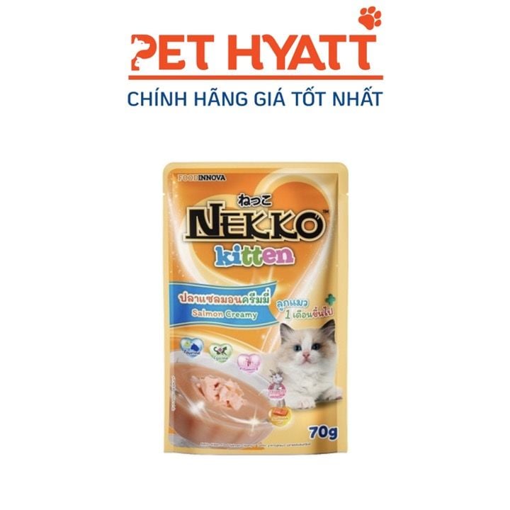 Pate Mịn Cho Mèo Vị Cá Hồi NEKKO KITTEN Salmon Creamy
