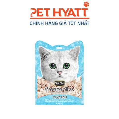  Thức Ăn Dinh Dưỡng Thịt Đông Khô Cho Mèo Vị Cá Tuyết KITCAT Kitcat FreezeBites Cod Fish 