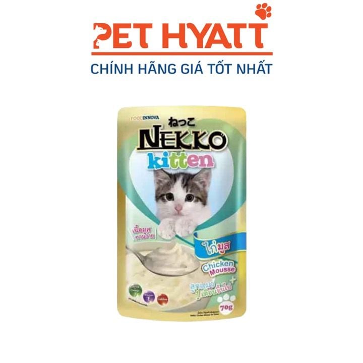 Pate Mịn Cho Mèo NEKKO KITTEN Vị Gà Chicken Mousse