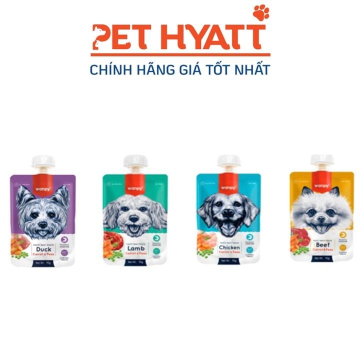 Sốt Thưởng WANPY Nắp Vặn Nhiều Vị Cho Chó