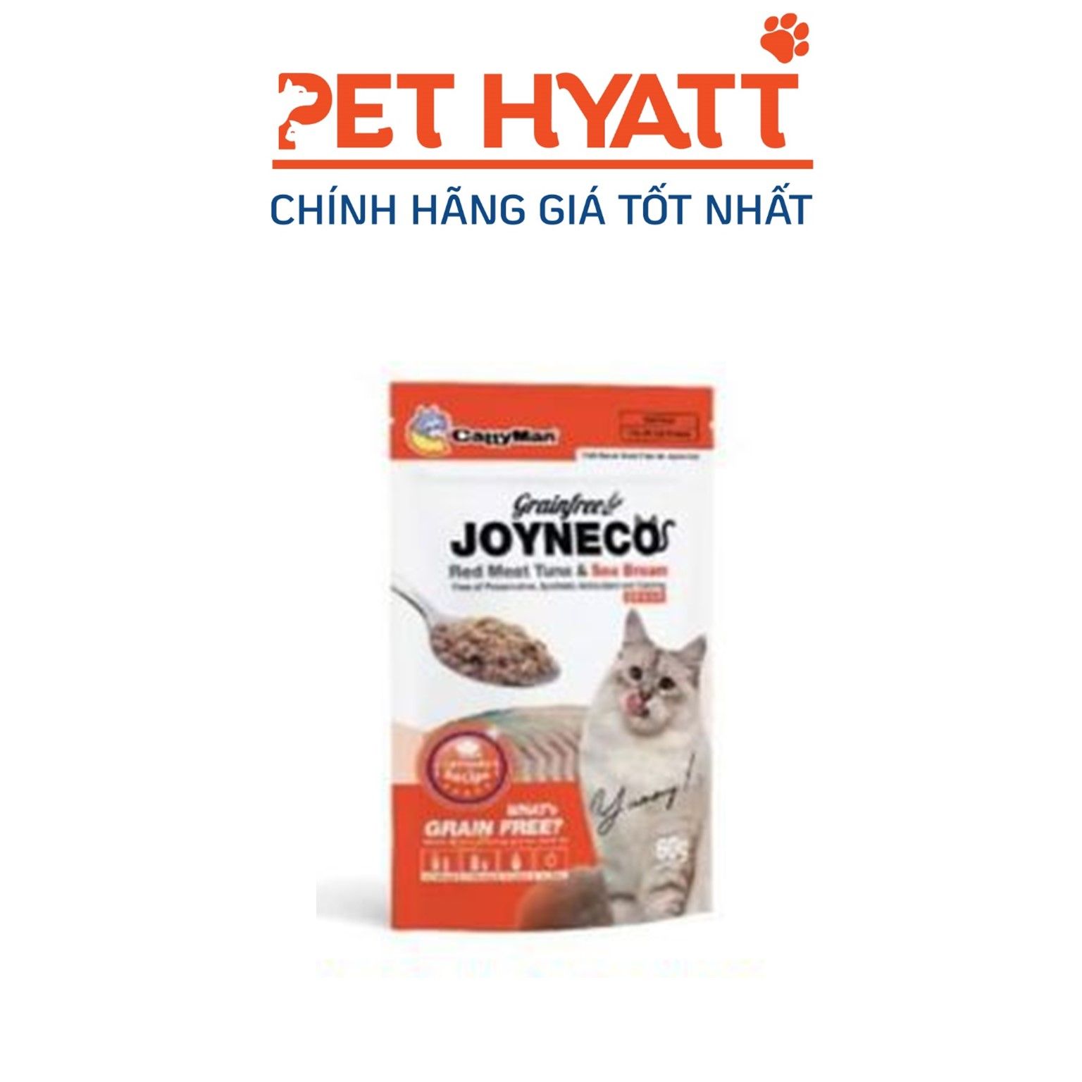 Pate Cho Mèo Vị Cá Ngừ & Cá Tráp JOYNECO Red Meat Tuna & Sea Bream