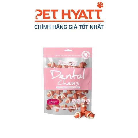  Bánh Thưởng Hình Xương Gặm Sạch Răng Cho Chó Hình Khúc Xương Vị Nam Việt Quốc ALTIMATE PET Dental Chews Cranberry Knotted Bone 