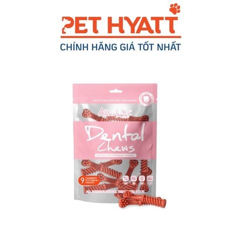  Bánh Thưởng Hình Xương Gặm Sạch Răng Cho Chó Hình Bàn Chải Vị Nam Việt Quốc ALTIMATE PET Dental Chews Cranberry Toothbrush 