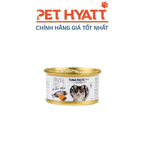  Pate Cho Mèo Vị Cá Ngừ & Cá Hồi KING'S PET Tuna Paste Jelly With Salmon Topping 