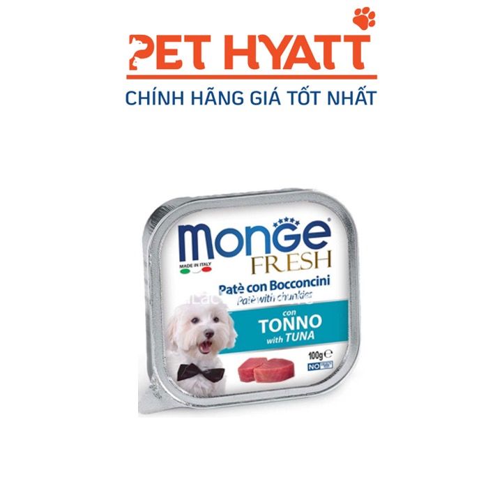 Pate Cho Chó Vị Cá Ngừ MONGE Tuna