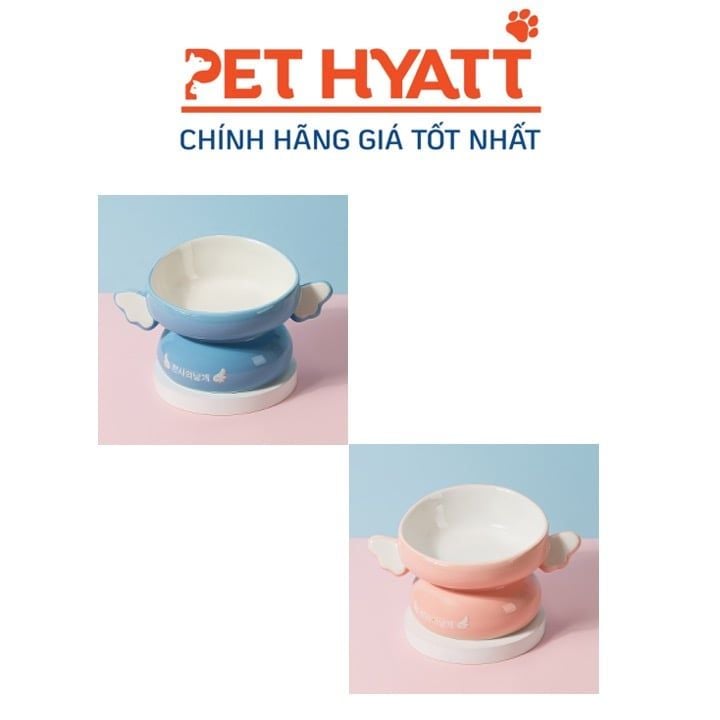 Bát Ăn Gốm Hàn Quốc Tai Thiên Thần Cho Thú Cưng