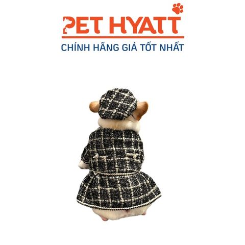  Áo Dạ Chanel Kèm Nón Bánh Tiêu Cho Thú Cưng 