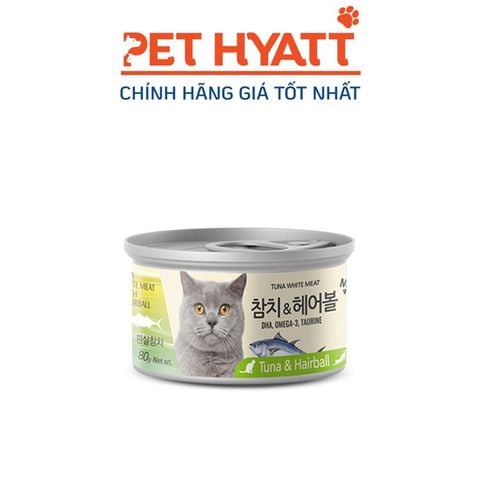  Pate Hộp Dành Cho Mèo Vị Cá Ngừ & Búi Lông MEOWOW Tuna & Hairball 