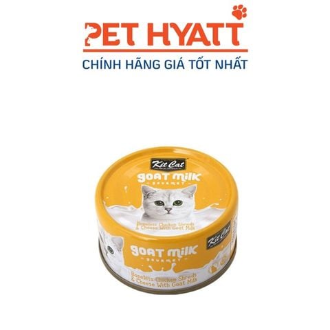  Pate Sữa Dê Cho Mèo Vị Gà Xé & Phô Mai KITCAT Kitcat Gold Milk Gourmet Chicken & Cheese 