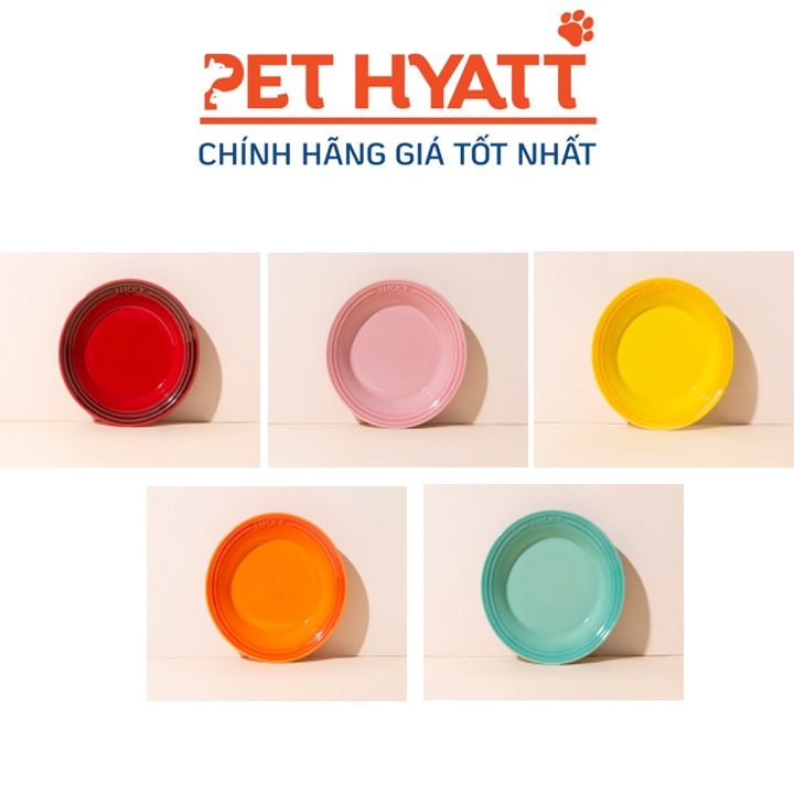 Bát Ăn Gốm Màu Sắc Rực Rỡ Cho Thú Cưng