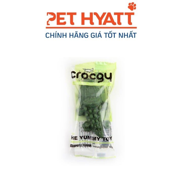 Xương Gặm Cá Sấu CROCRY Vị Diệp Lục