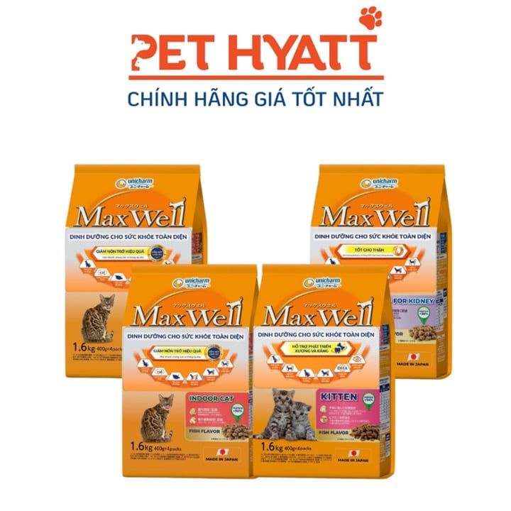 Hạt Giàu Chất Xơ Giảm Nôn Trớ MAX WELL Cho Mèo