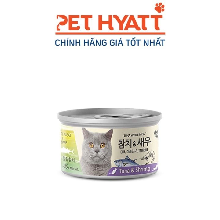 Pate Hộp Dành Cho Mèo Vị Cá Ngừ & Tôm MEOWOW Tuna & Shrimp