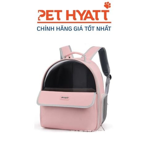  Balo Vận Chuyển Đơn Giản Nửa Mặt Kính Nửa Vải Cho Thú Cưng 