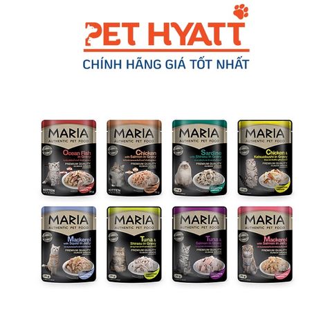  Pate Cho Mèo MARIA Nhiều Vị 