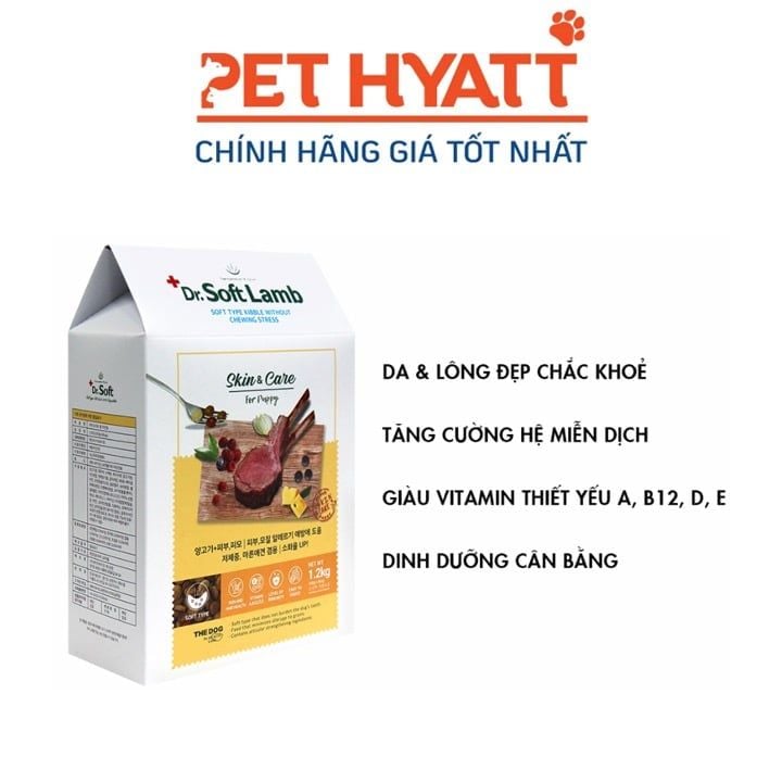 Hạt Mềm Hỗn Hợp Cho Chó Nhỏ Vị Cừu DR.SOFT Puppy
