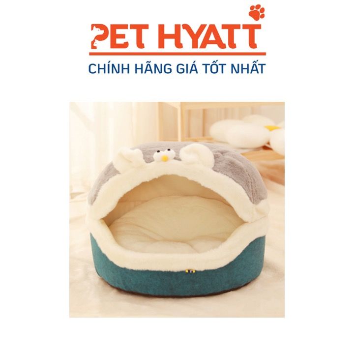 Ổ Nệm 2in1 Cửa Ra Vào Miệng Rộng Cho Thú Cưng
